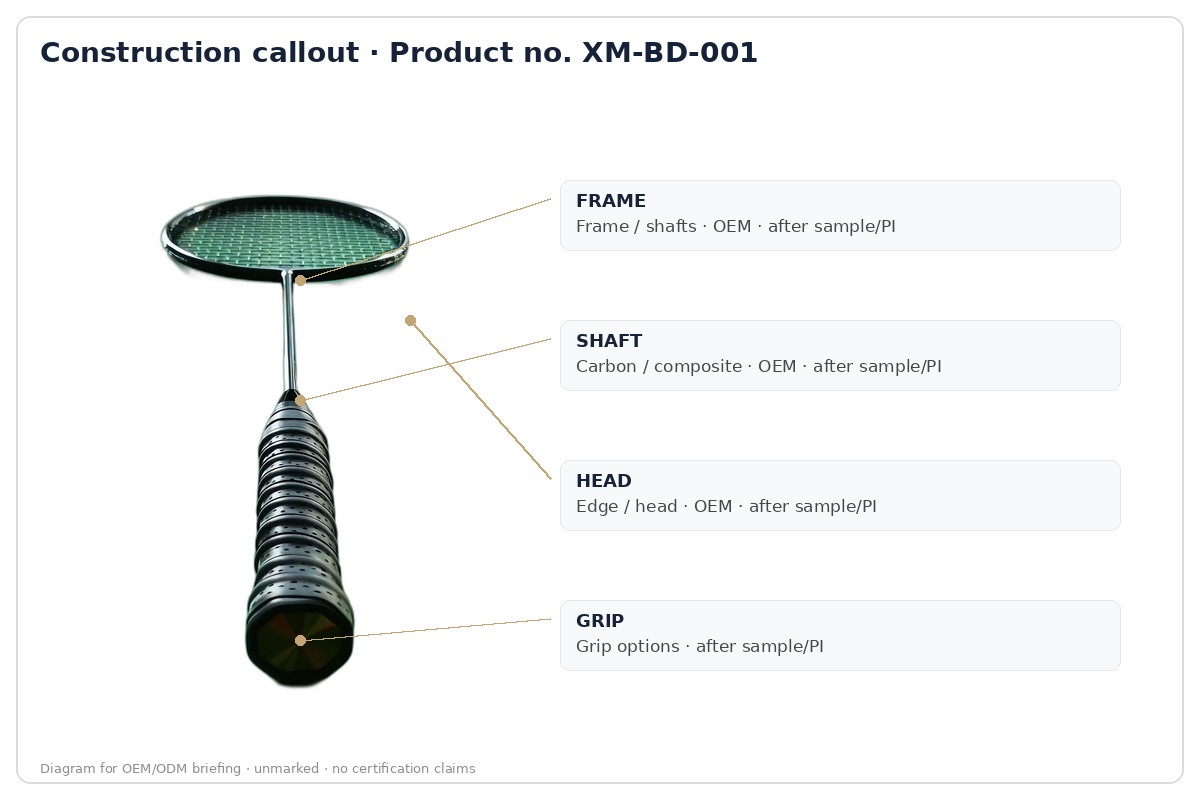 Construction · labeled callout