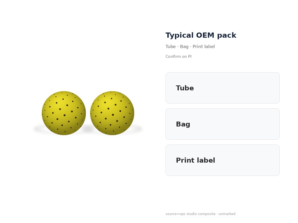 Packaging & labeling