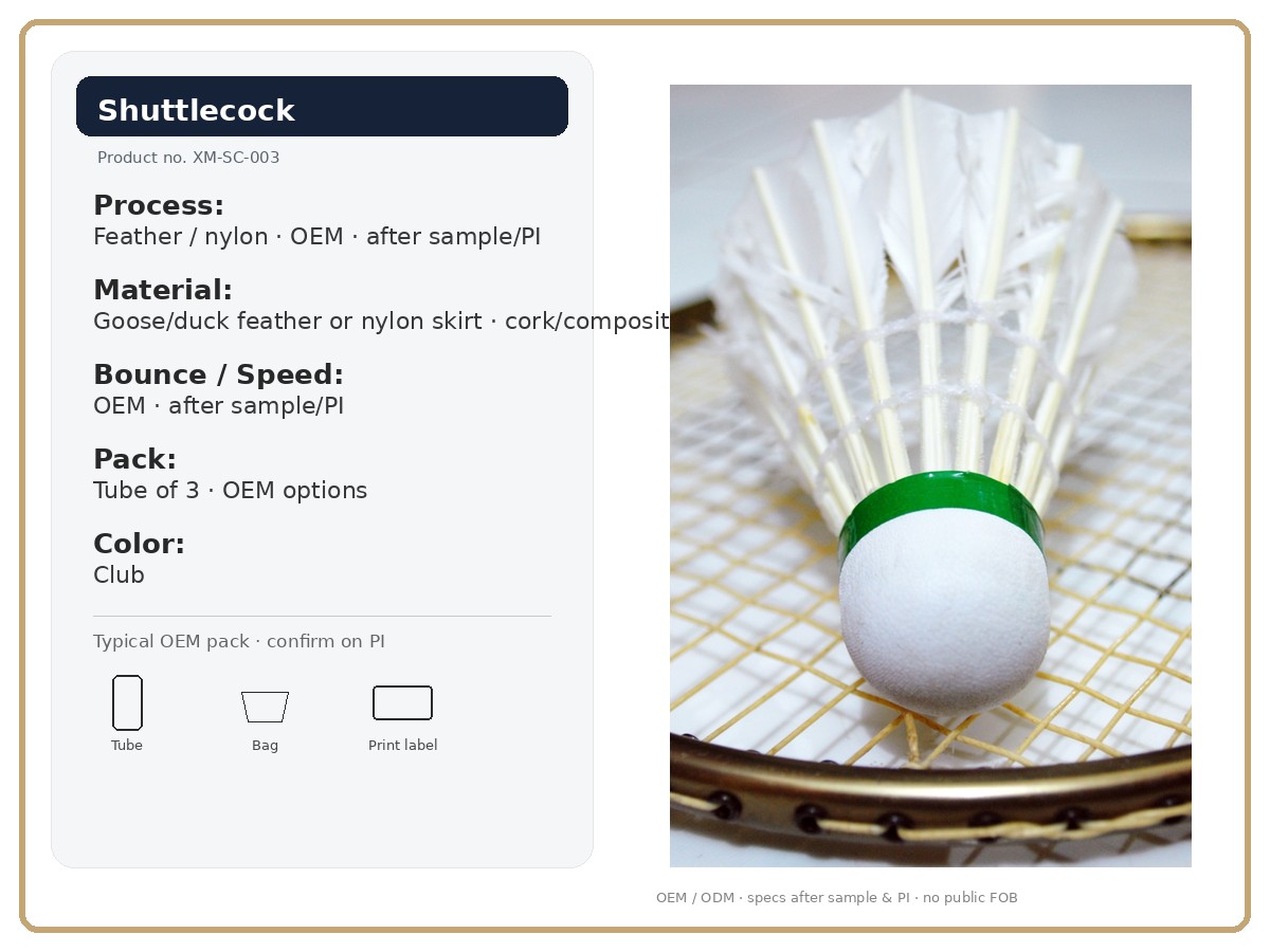 Spec card · key attributes