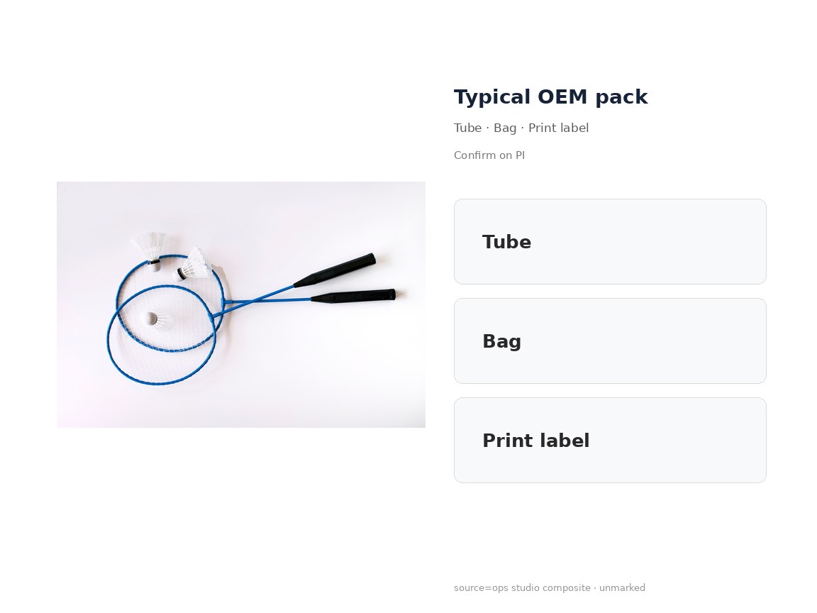 Packaging & labeling